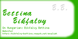 bettina bikfalvy business card